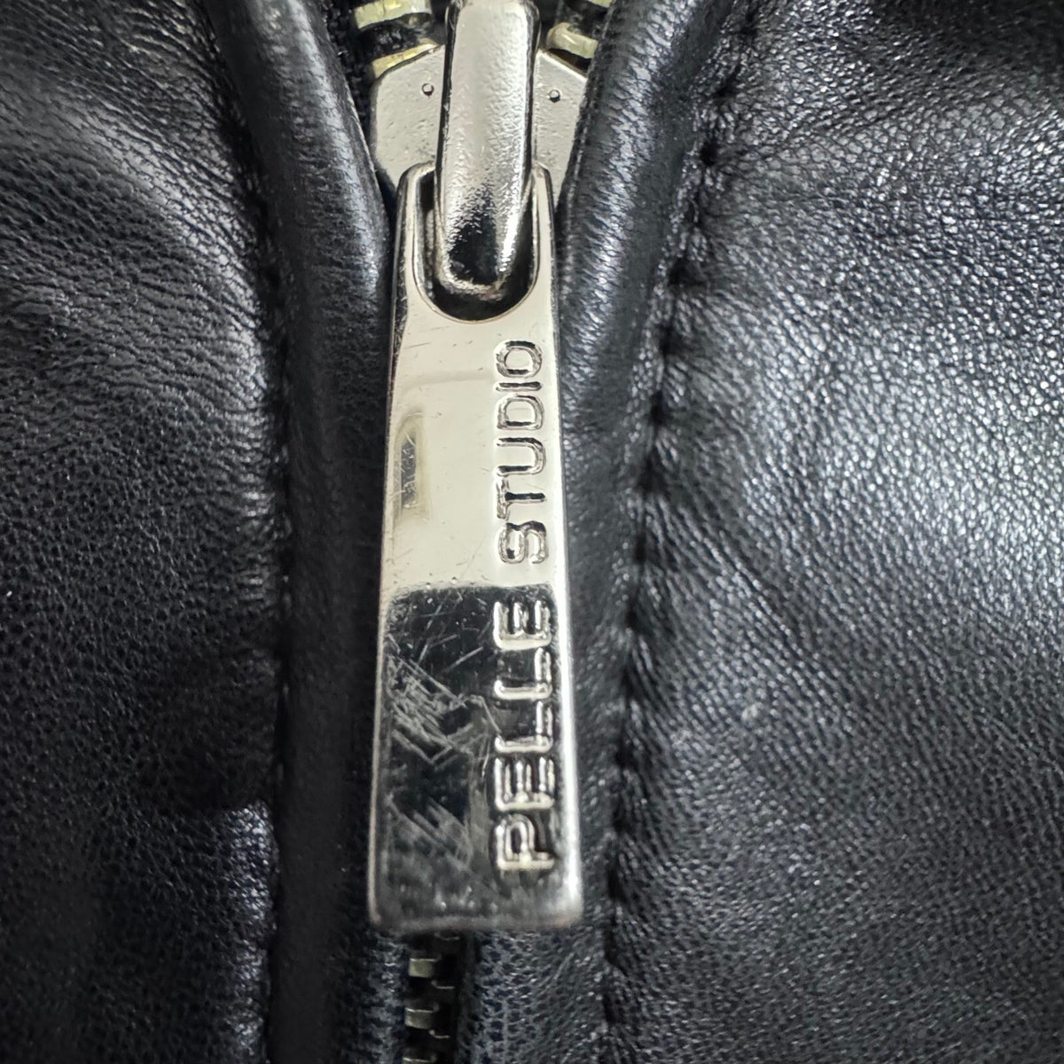 Wilsons Leather Pelle Studio XL Black Leather Jacket Thinsulate Insulated Coat