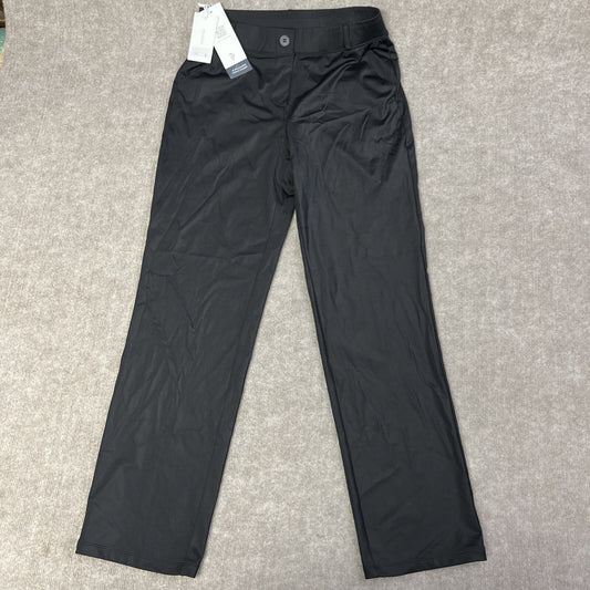 Brisira Womens M 29” Black Pull On Dress Pants With Pockets Spandex Capsule