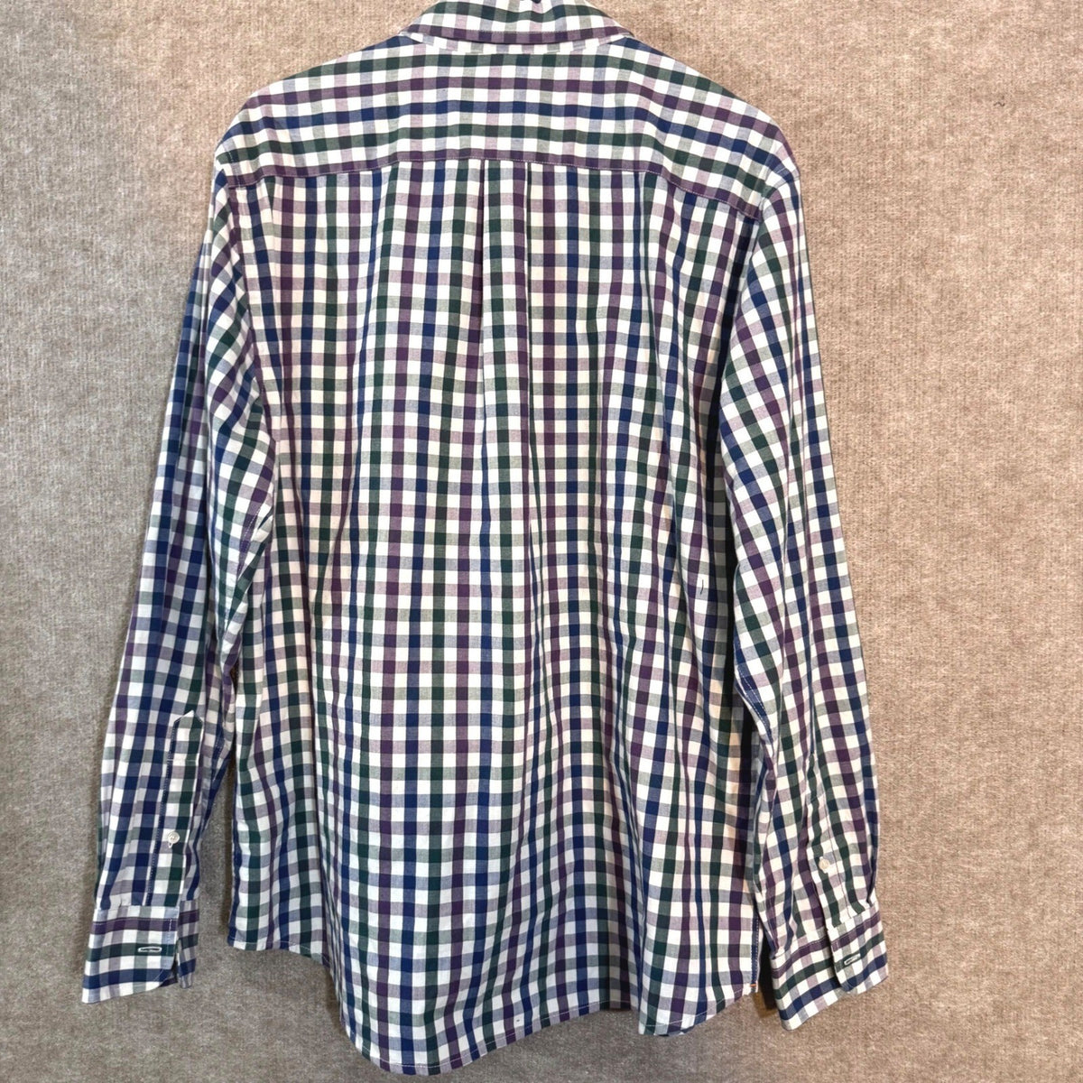 Dockers Button Down Shirt Mens Large Multicolor Gingham Plaid Casual Preppy