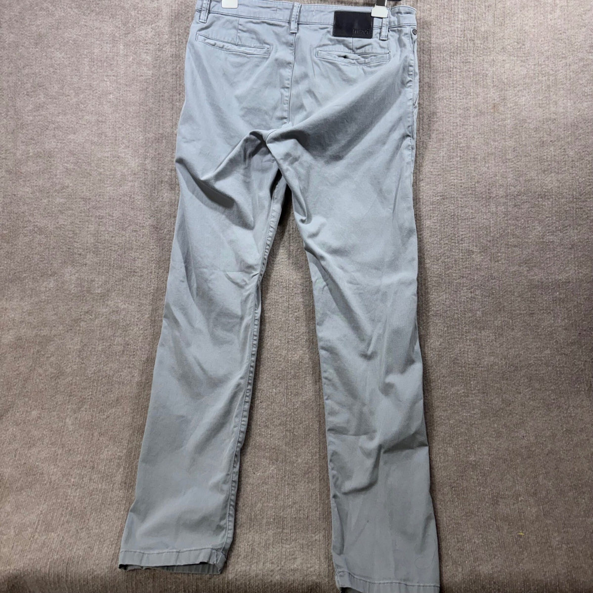 Mavi Jeans Johnny Slim Fit Chinos Pants Light Gray Mens Size 34 34