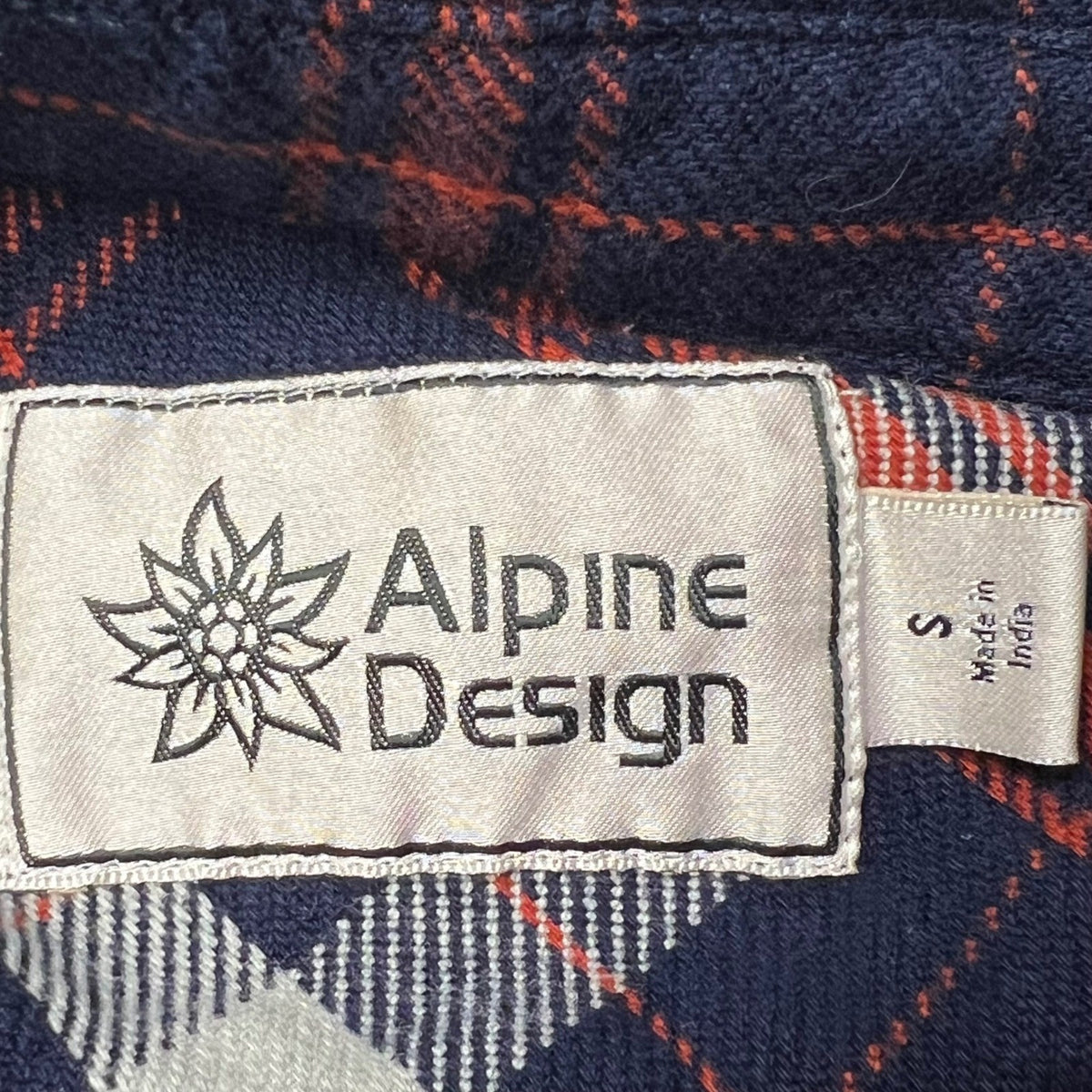 Alpine Design Mens Flannel Shirt Small Plaid Button Up Long Sleeve