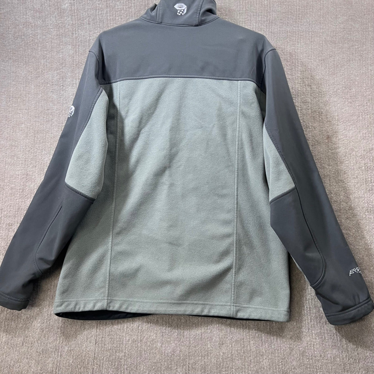 Mountain Hardwear Airshield Elite Fleece Lined Softshell Jacket Men M Gray