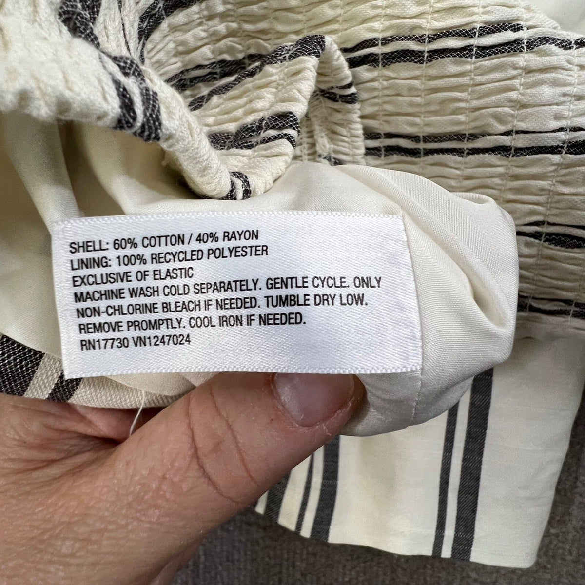Future Collective Jenee Naylor White Black Striped Tie Strap Top XXL