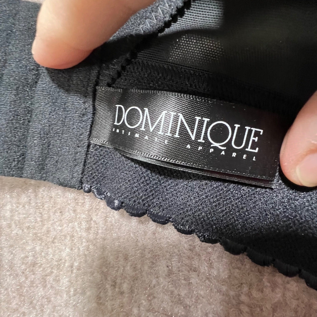 Dominique Apparel Black Longline Strapless Bra 40DD E