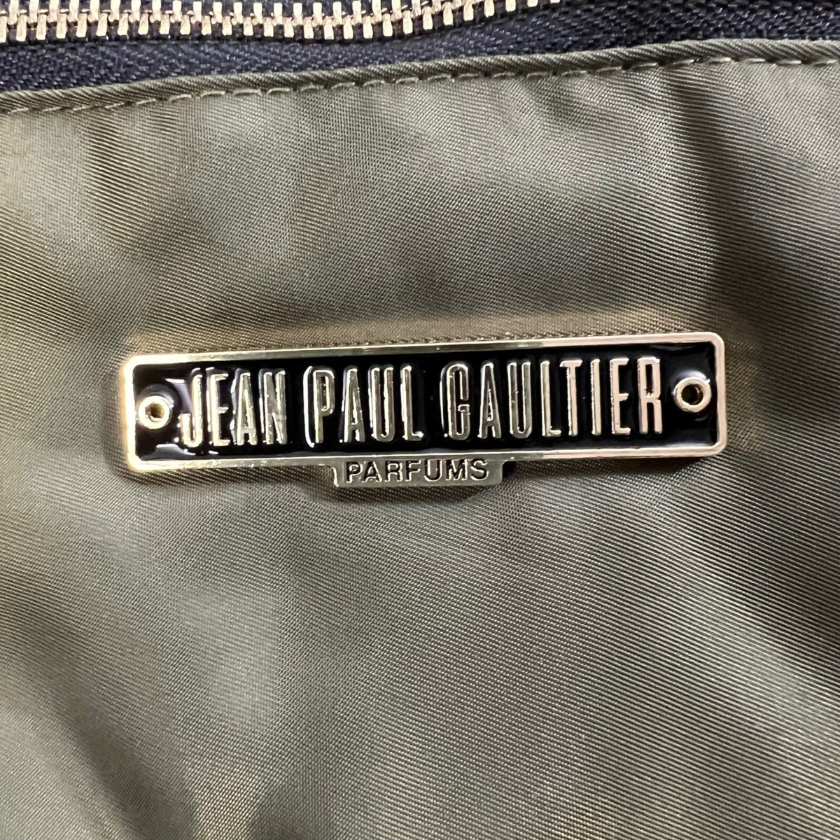 Jean Paul Gaultier Parfums Olive Green Roll Top Backpack Bag