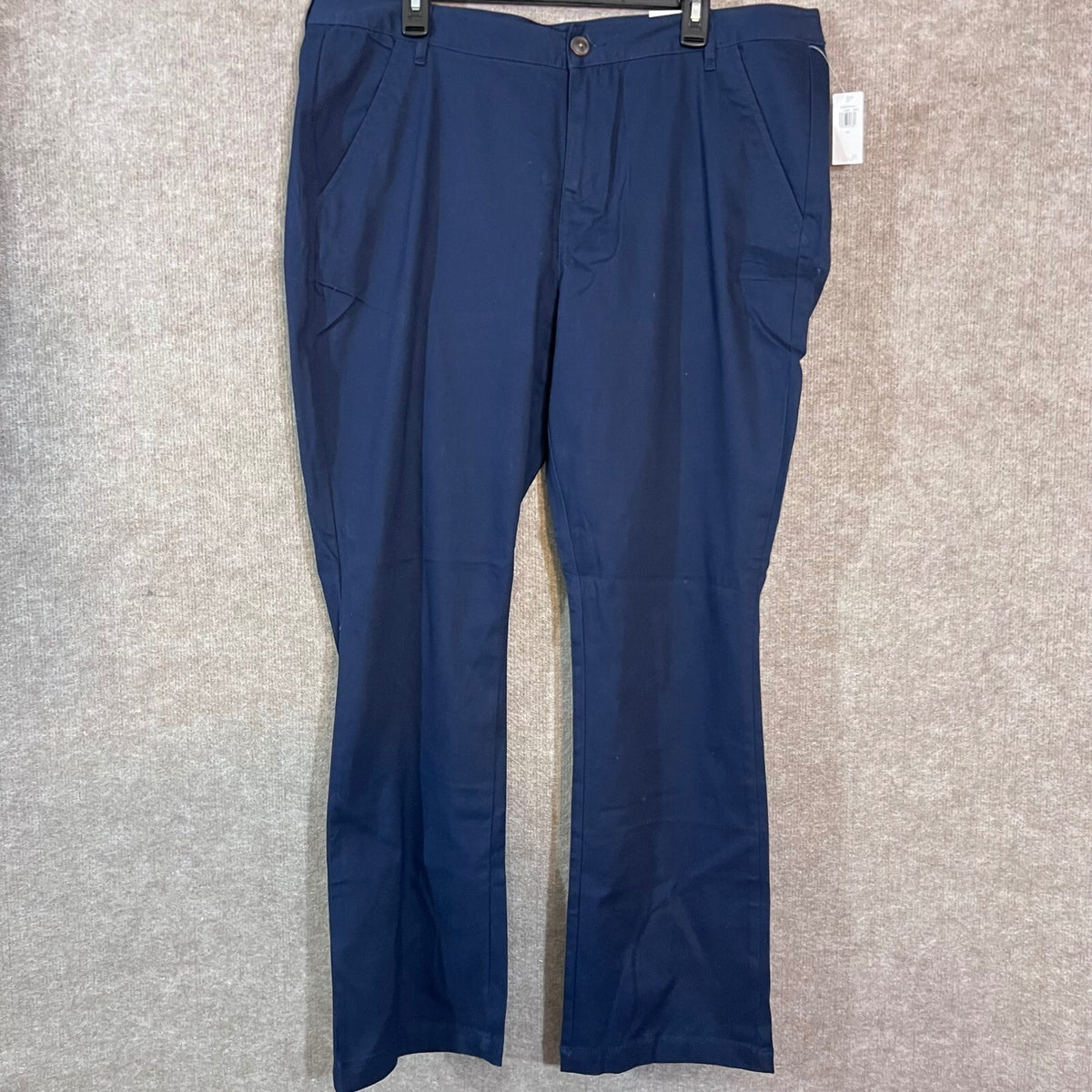 Old Navy Boot-Cut Stretch Pants Womens 16 Navy Blue Uniform Chino Professional
