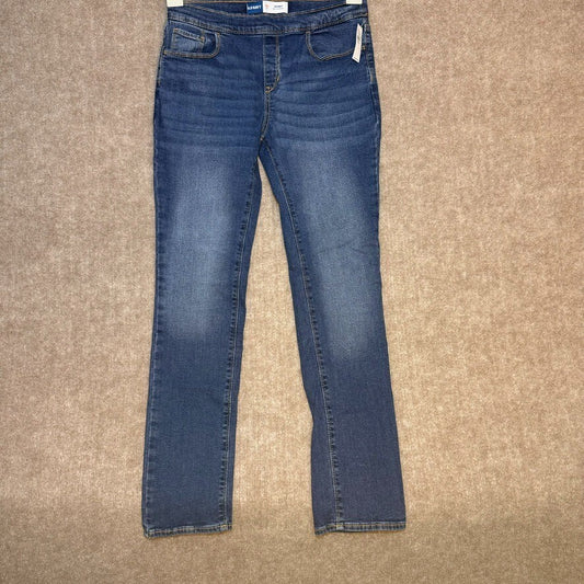 NWT Old Navy WOW Skinny Pull On Jeans for Girls  18 Mid Rise Medium Wash