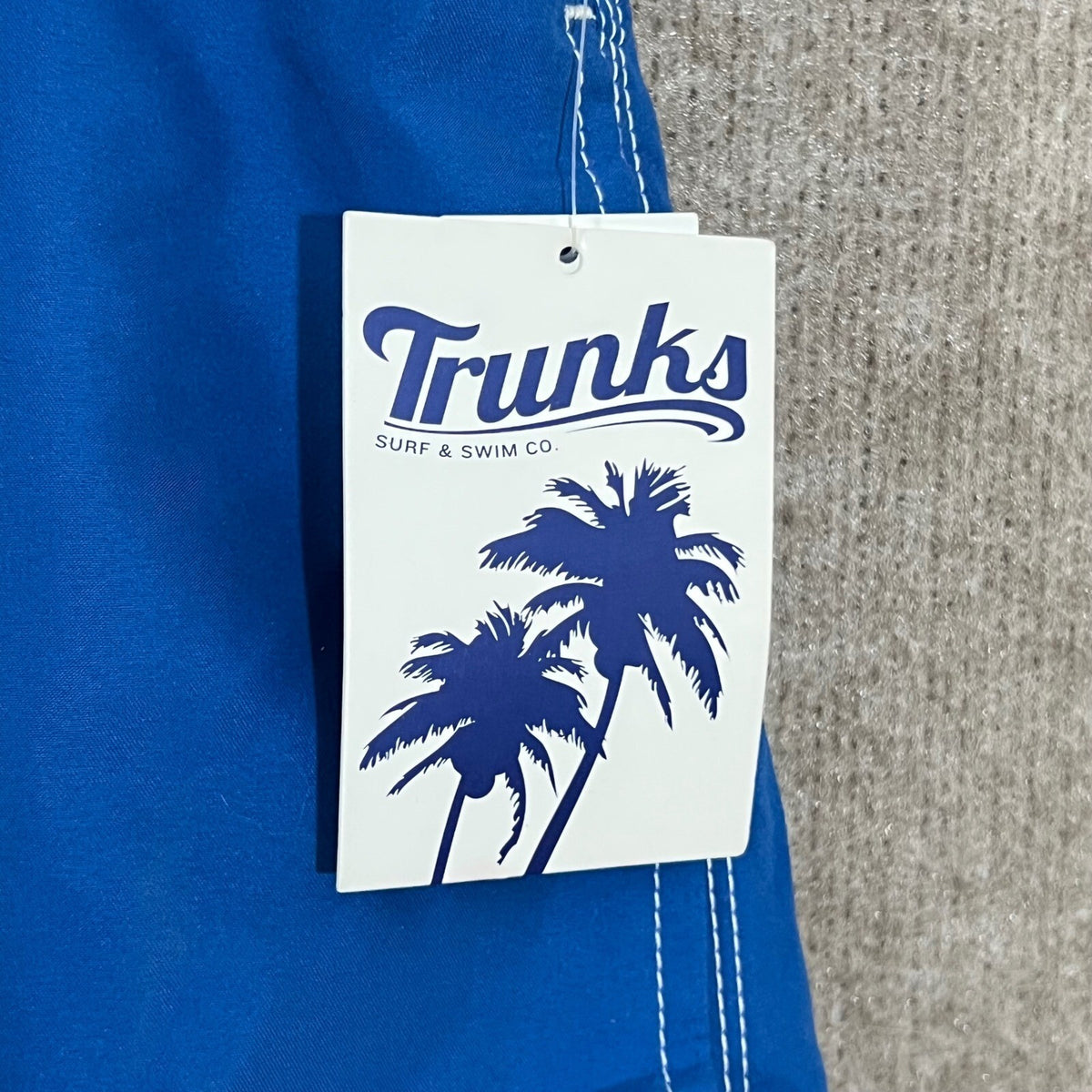 Trunks Surf & Swim Co Swami Shorts Mens XXL Surf Blue Solid Board Shorts Beach