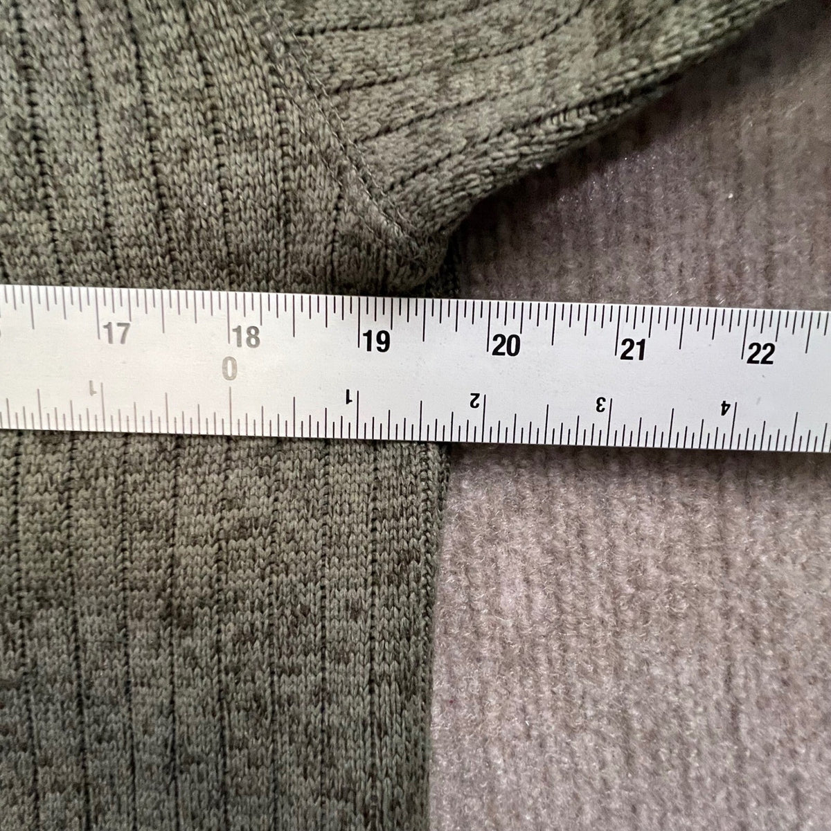 Weatherproof Vintage Mens Sweater Olive Green Elbow Patch Pullover S