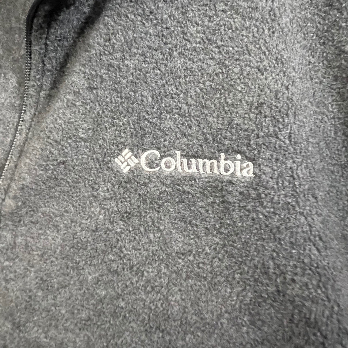 Columbia XXL Gray Fleece Vest Full Zip Sleeveless Outdoor Casual Menswear