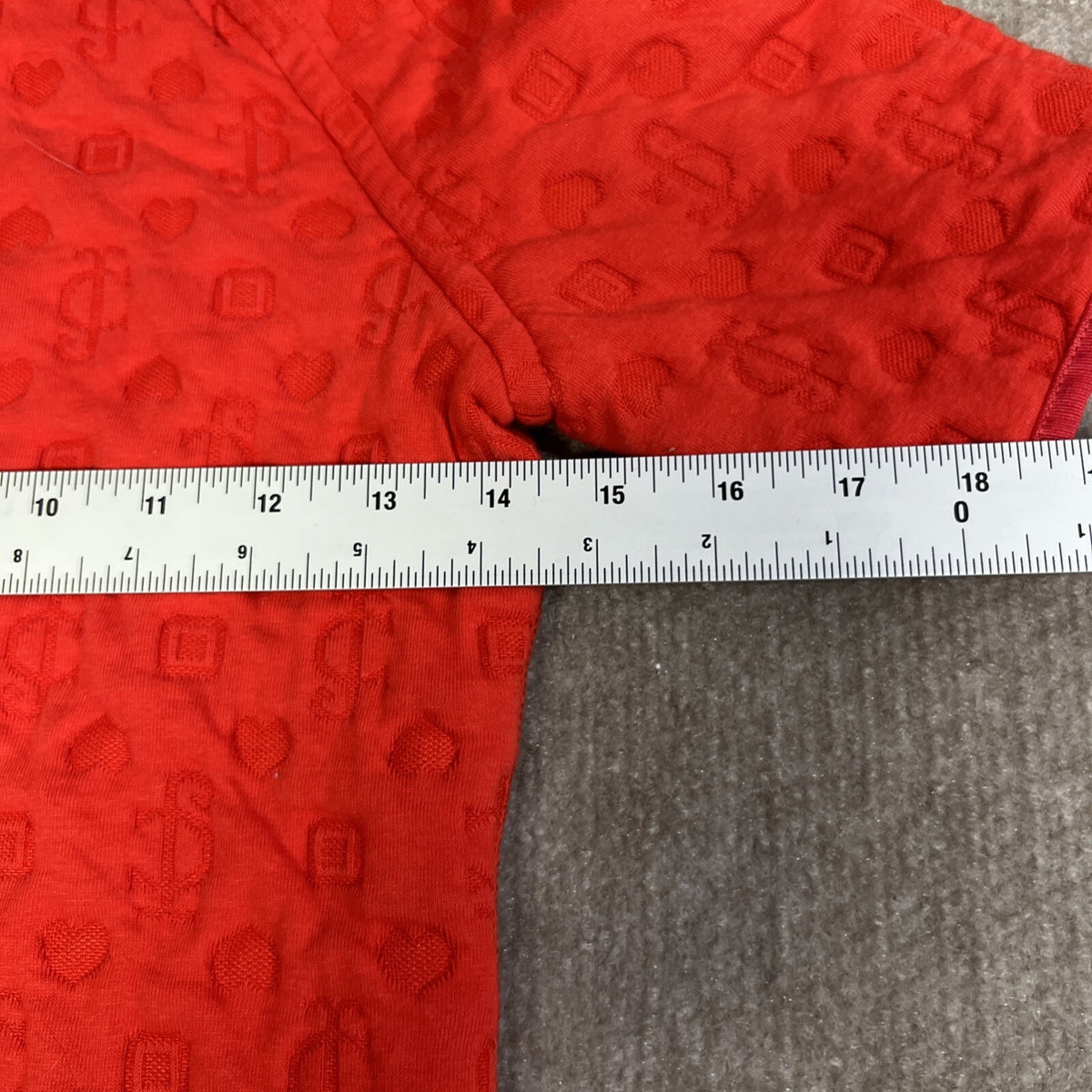 Juicy Couture Tomato Short Sleeve Pullover Top Small Textured Y2K Style