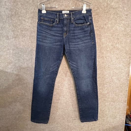 FRAME L'Homme Slim Jeans Mens 32 Universe Dark Wash Denim Casual