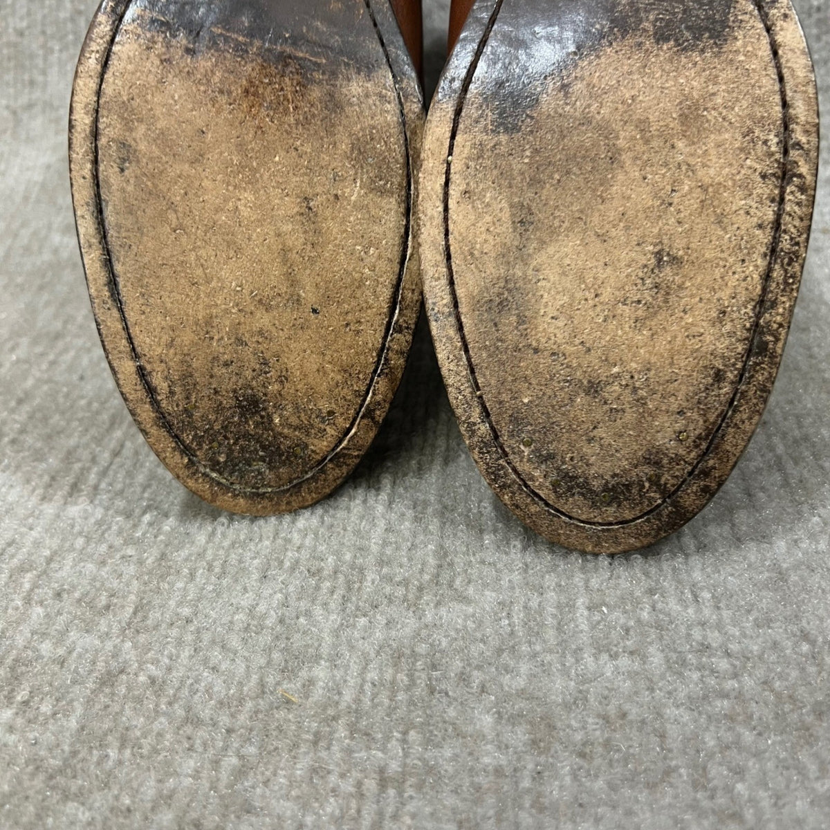 Frye Brown Leather Side Zip Ankle Boots Women's Size 7.5 B Medium Heel READ