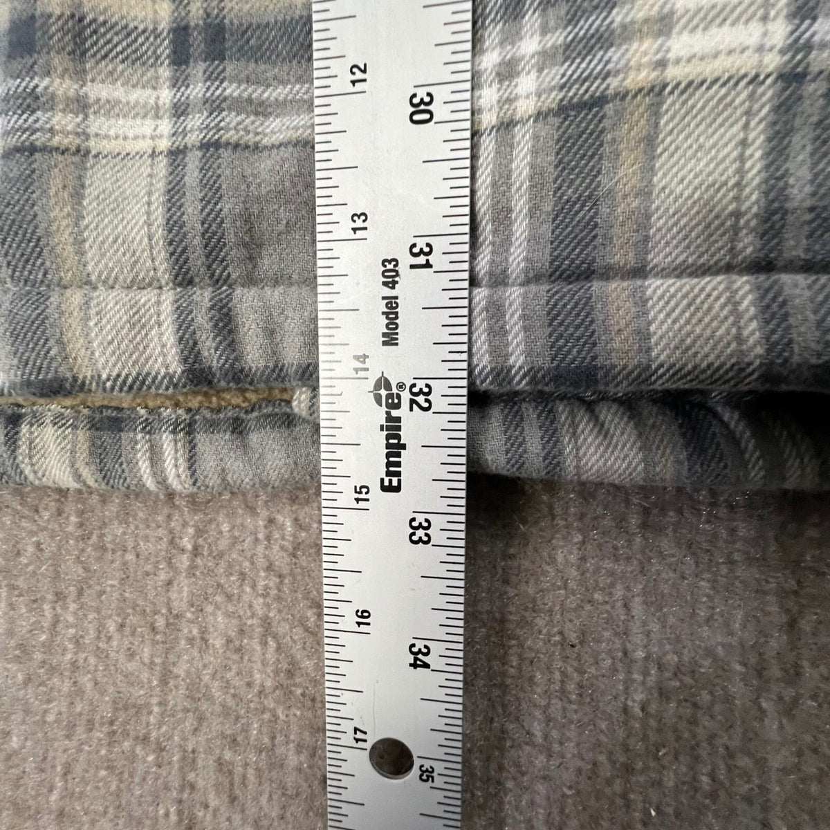 Wrangler Mens 2XL Gray Plaid Sherpa Lined Flannel Shirt Jacket Overshirt