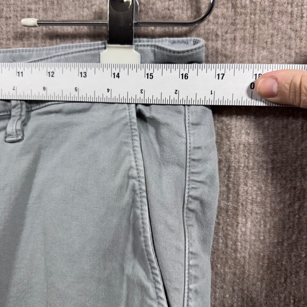 Mavi Jeans Johnny Slim Fit Chinos Pants Light Gray Mens Size 34 34