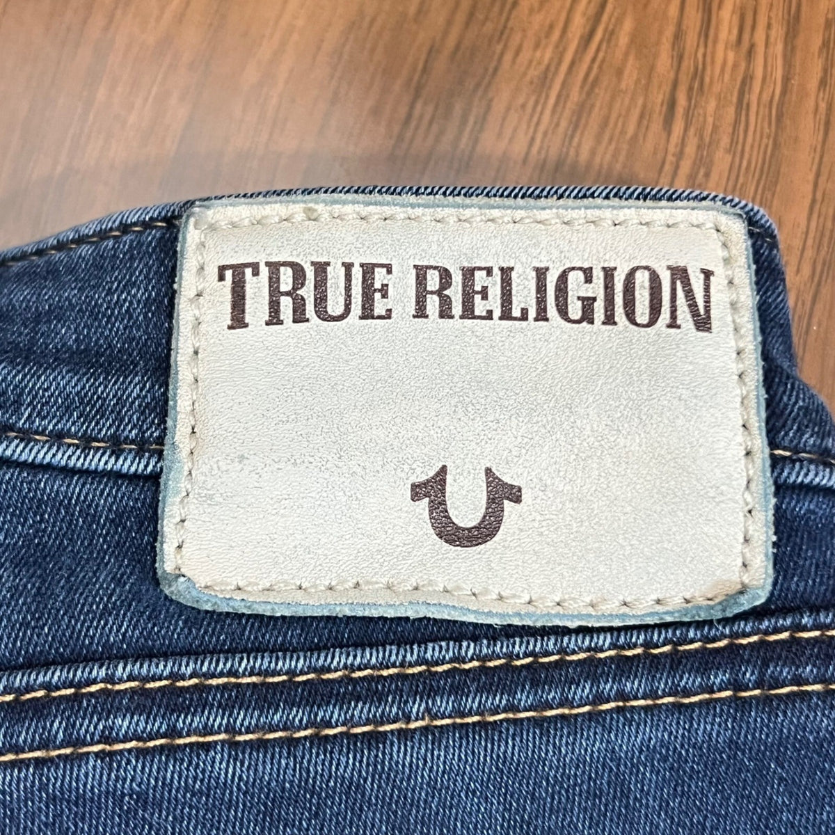 True Religion Jennie Curvy Skinny Jeans Womens 29 Dark Wash Stretchy Y2K Boho