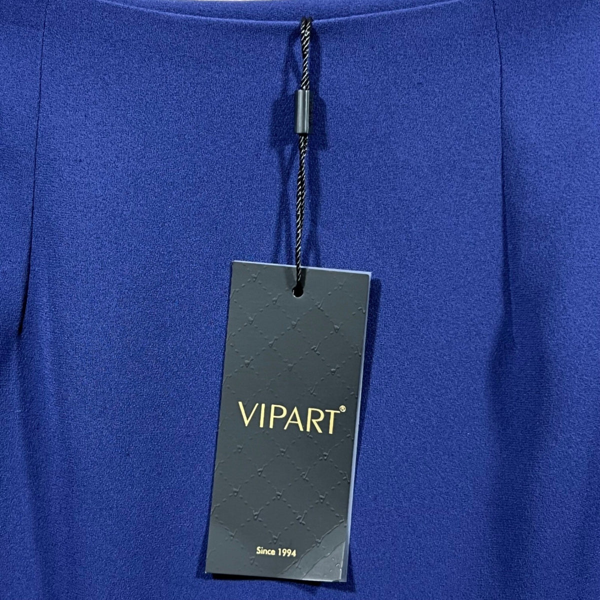 VIPART Women's Blue Maxi Skirt Size 40 8/10 Med Asymmetrical Slit Flowy