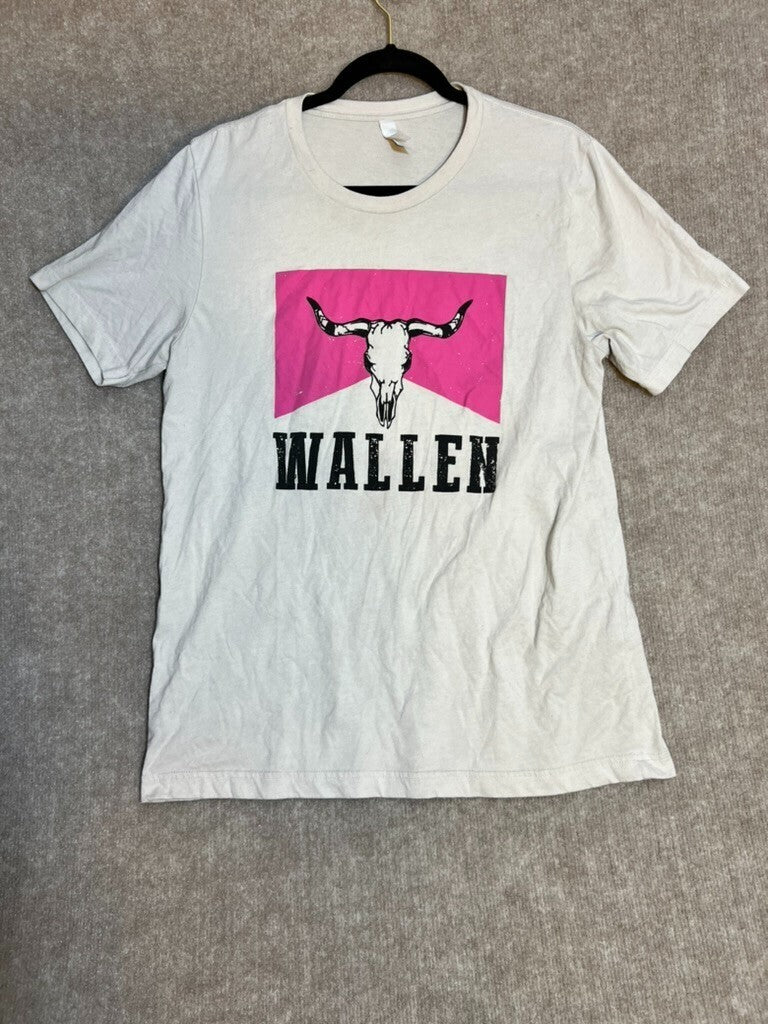 Canvas Wallen Concert T-Shirt Unisex Lg Band Tee Concert Festival