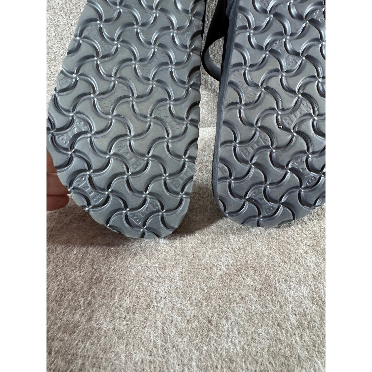 Birkenstock Gizeh EVA Sandals 8/39 Metallic Anthracite Thong Comfort Casual