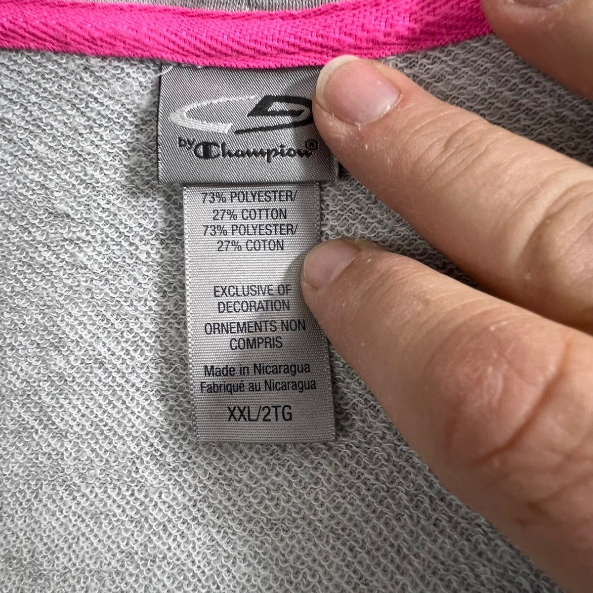 Champion XXL Gray Cowl Neck Pullover Top Sweatshirt Loungewear Womens