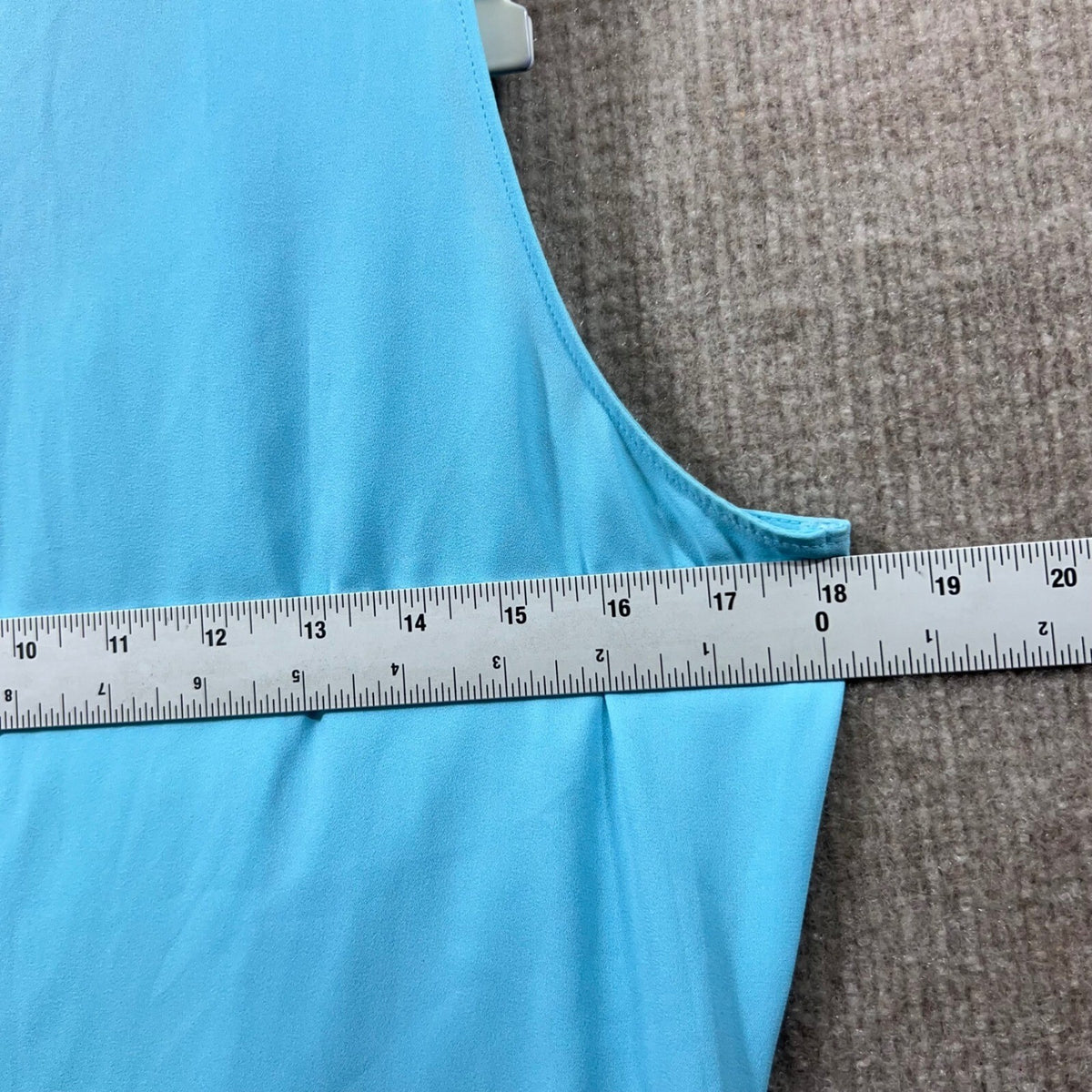 Ann Taylor Sleeveless Pleated Front Tank Top Blue White Size 6