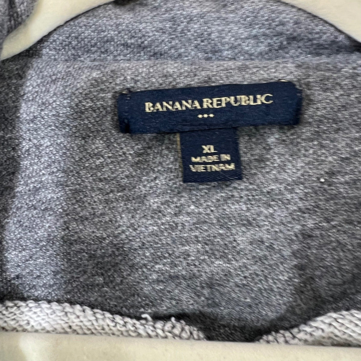 Banana Republic Pea Coat Women XL Gray Knit Double Breasted Epaulets Casual Soft
