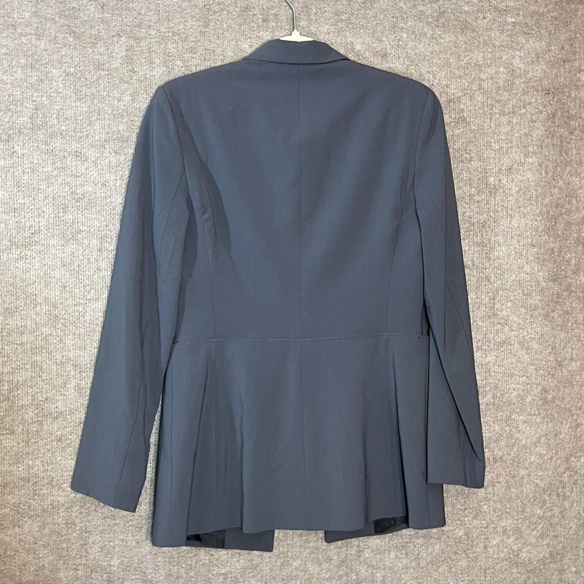 Emporio Armani Virgin Wool Blazer Womens 38 US 2 Grey Made in Italy Jacket