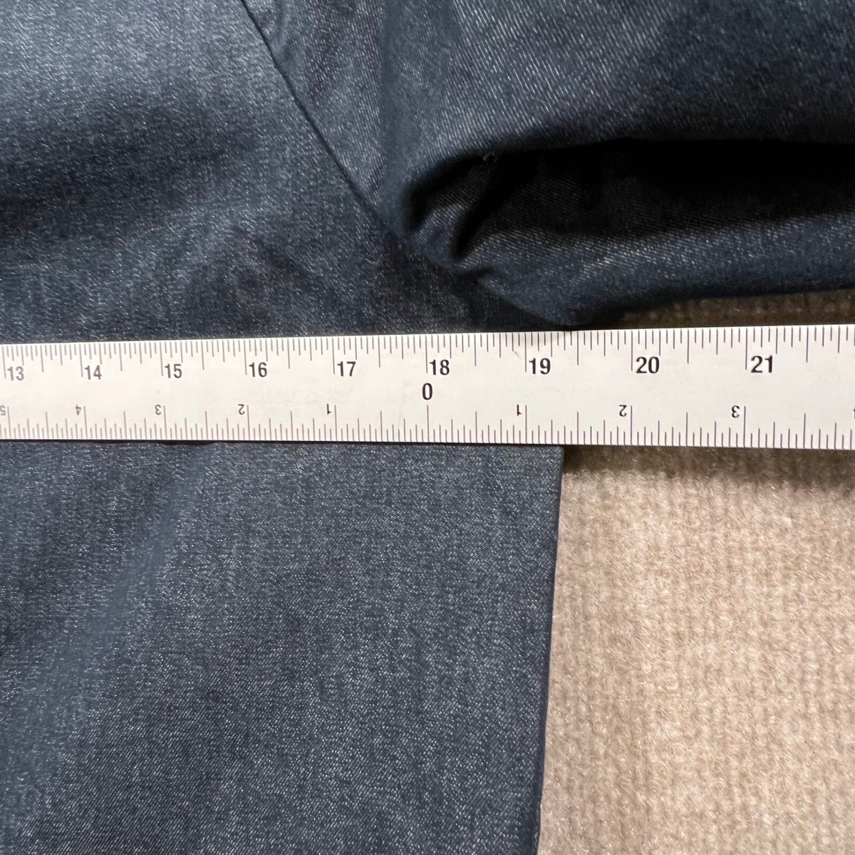 Kate Spade Denim Chambray Shift Dress Boat Neck Puff Sleeve Gold Zipper Size 4