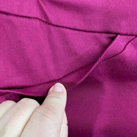 Chico's Perfect Stretch Slim Leg Regular Pink Button Detail Pants Sz3