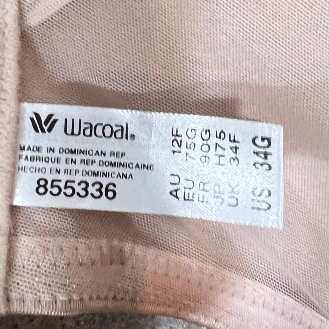 NWT Wacoal Elevated Allure Bra 34G Pink 855336 Ultimate Lift Unlined Underwire