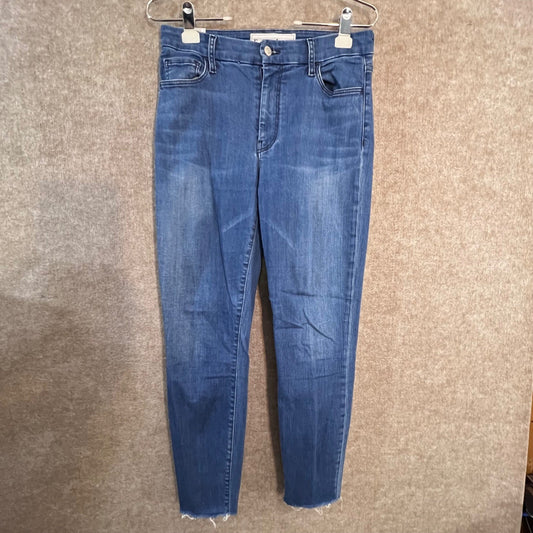 Frank & Eileen Sligo Jeans Womens 29 Blue High Rise Raw Hem Denim Skinny Fit
