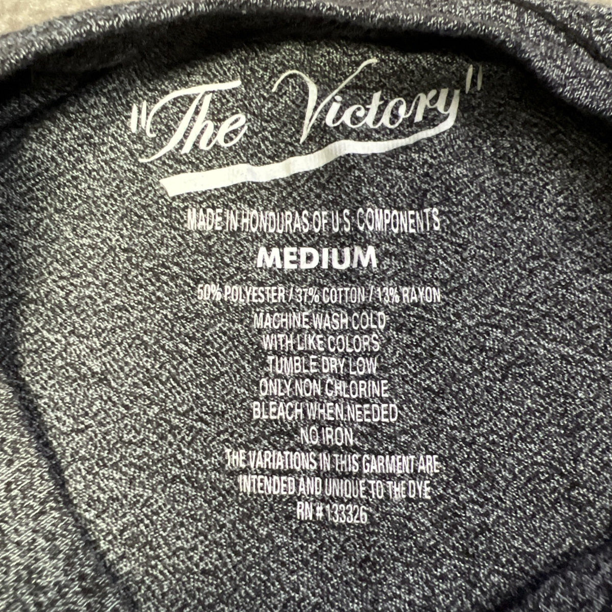 Purdue Long Sleeve T-Shirt Black Heather Size Medium Long Sleeve Victory