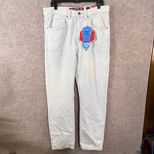 Y2K Company Eighty One Loose Straight Jeans Mens 32 Baggy Wave Wash Skate