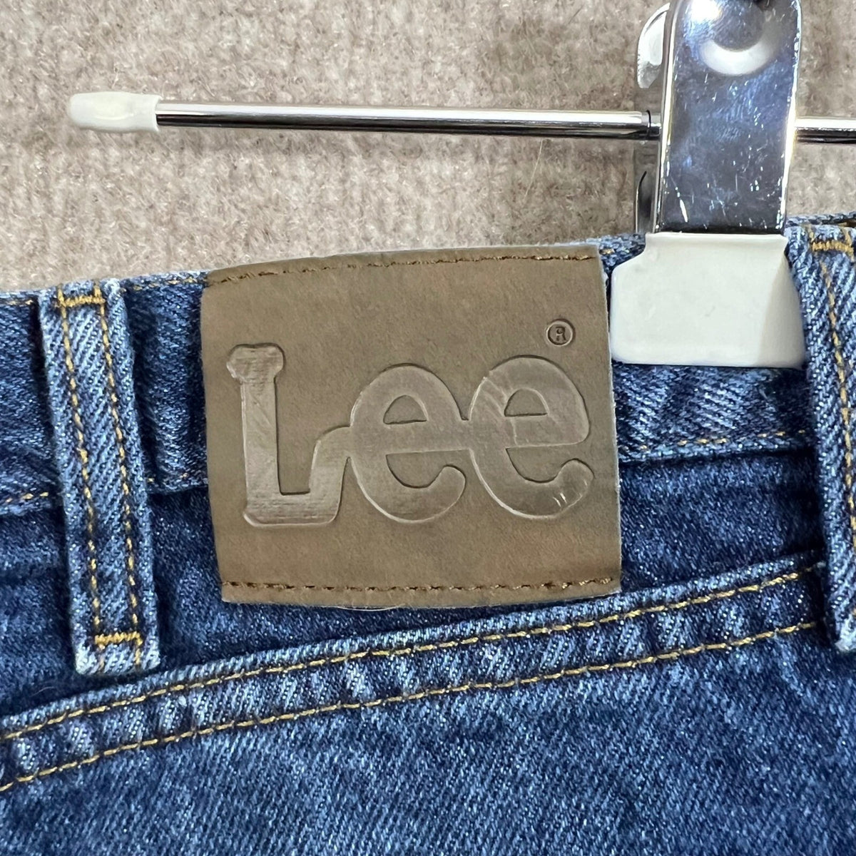 Lee Regular Fit Jeans Men's 38x32 Blue Denim Classic Casual Everyday Wear Pants