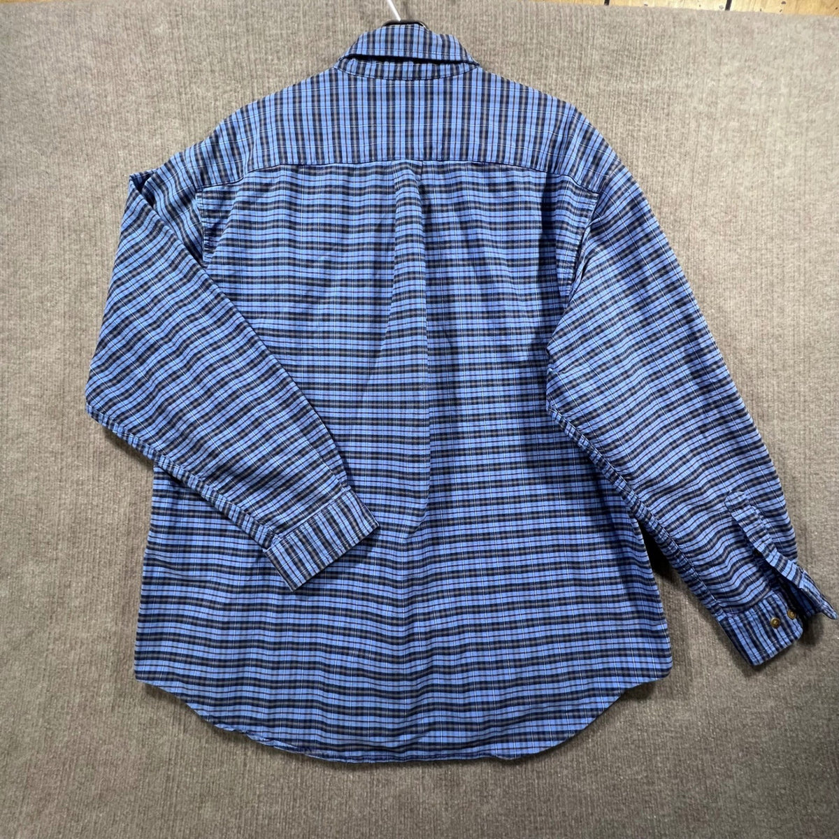 Alexander Julian Colours Plaid Button Down Shirt Men XL Blue Long Sleeve Cotton