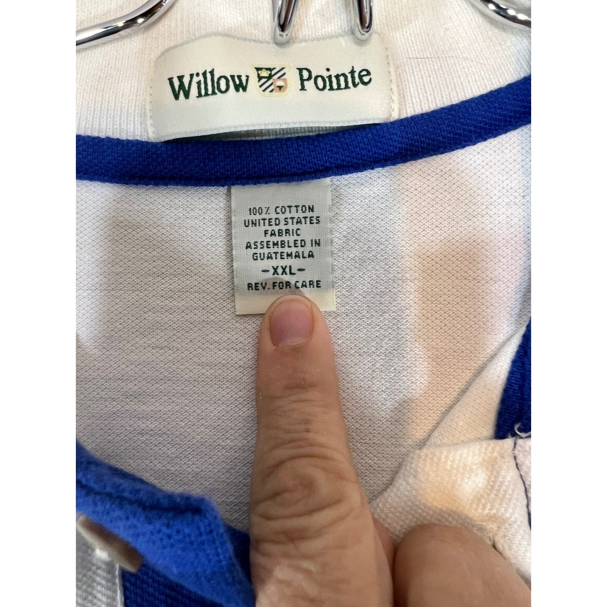 Vintage Mazda Polo Shirt Mens XXL Willow Pointe USA Embroidered Logo White Blue