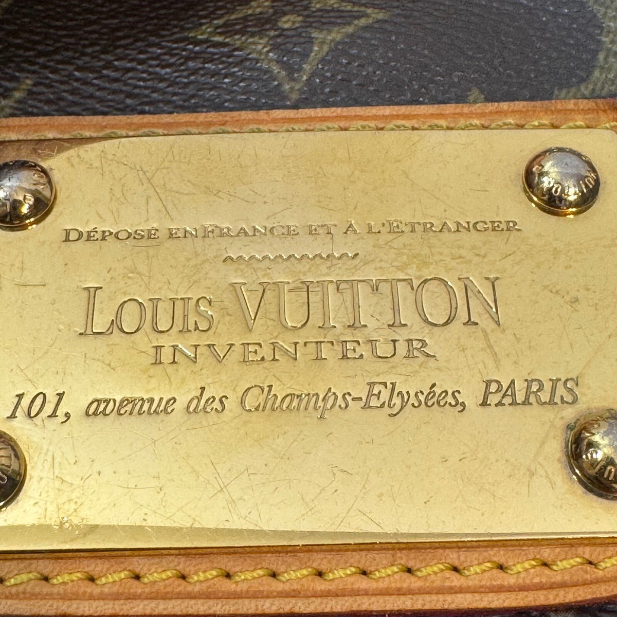 Louis Vuitton Galliera PM Monogram Canvas Shoulder Bag Brown Luxury SD1089 READ