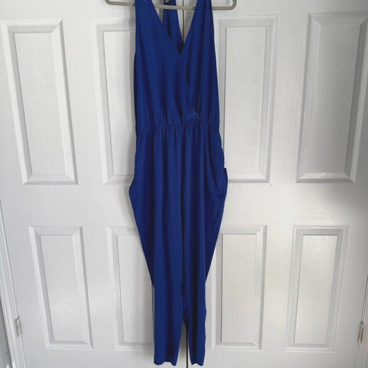 Forever 21 Large Women's Sleeveless Jumpsuit Romper Racer Back Pockets