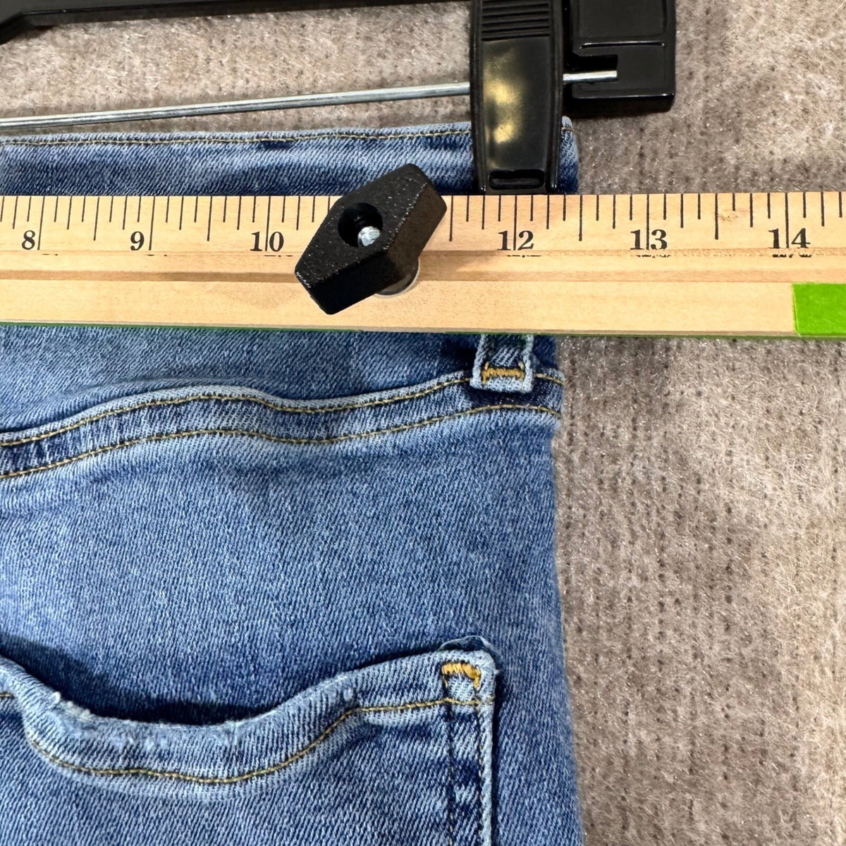 AGOLDE Skinny Jeans Womens 24 Blue Raw Hem Stretchy Minimalist
