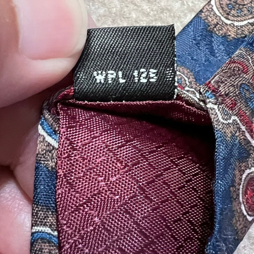 Christian Dior Monsieur 100% Silk Paisley Tie Business Classic USA Designer Vtg