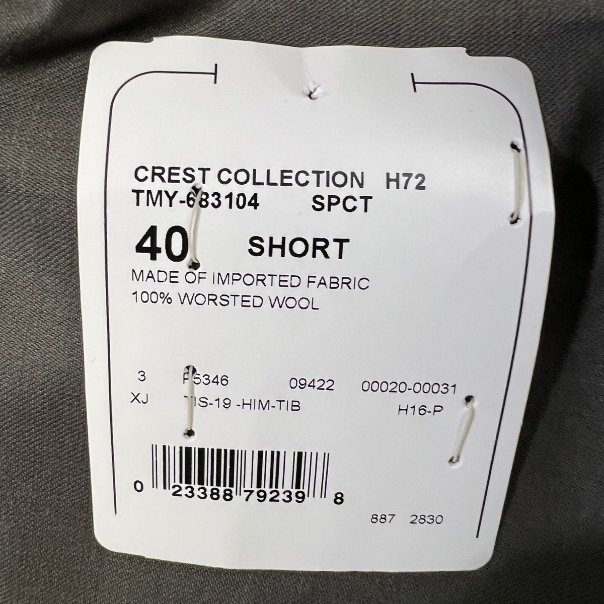 NWT Tommy Hilfiger Ithaca Crest Collection 40 Short Wool Blazer Olive Green