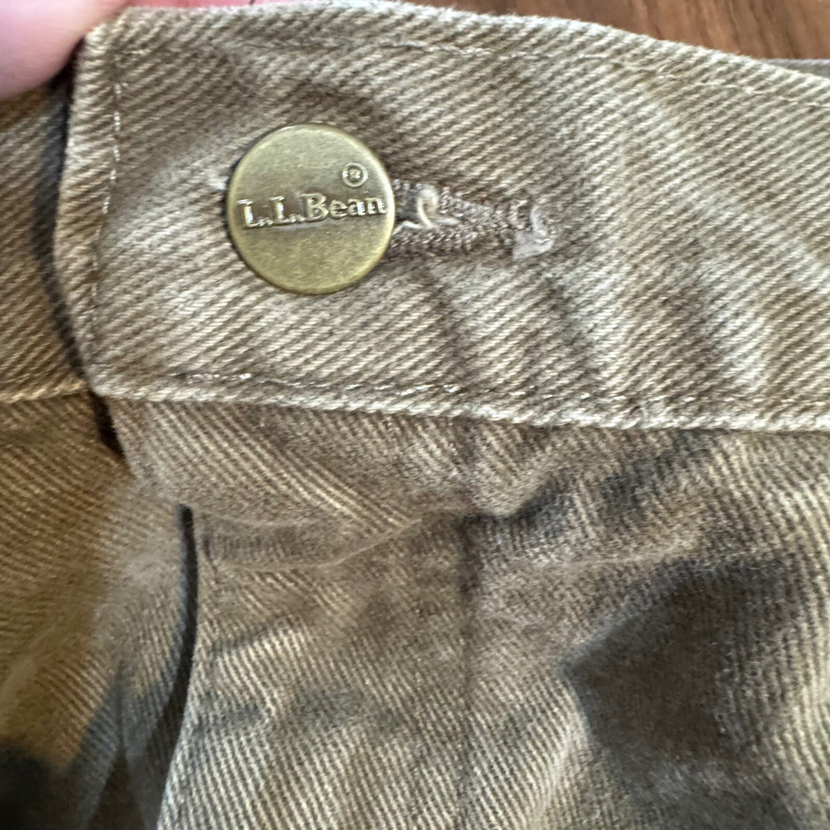 LL Bean Double L Classic Fit Flannel Lined Chino Pants Mens 38x30 Brown Gorpcore