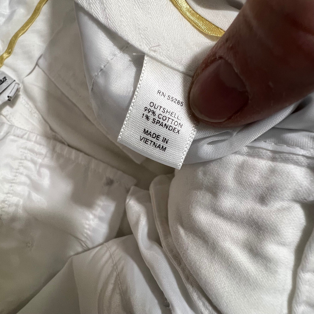 Ann Taylor Loft Pants Womens 10 White Cotton Blend Stretchy Minimalist