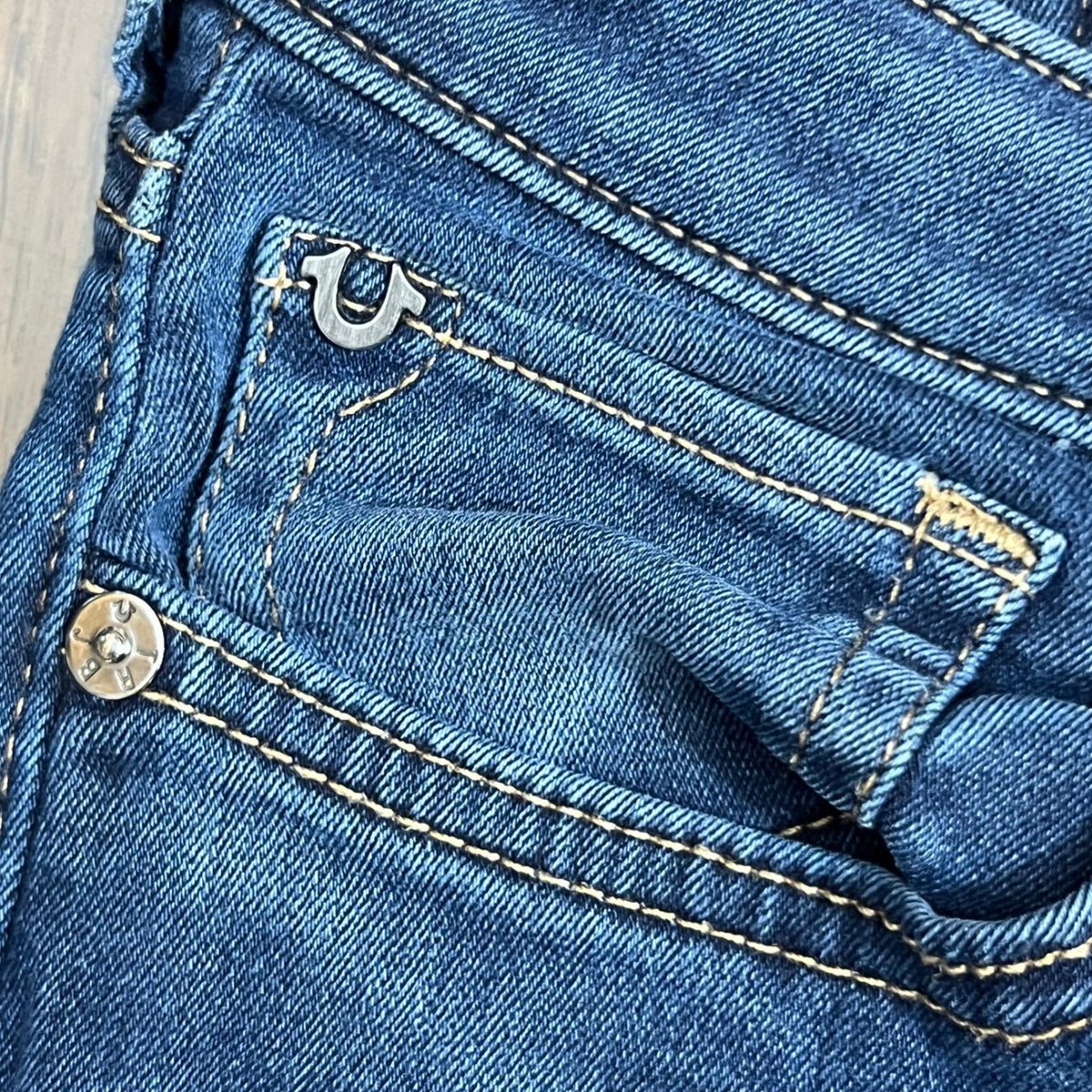 True Religion Jennie Curvy Skinny Jeans Womens 29 Dark Wash Stretchy Y2K Boho
