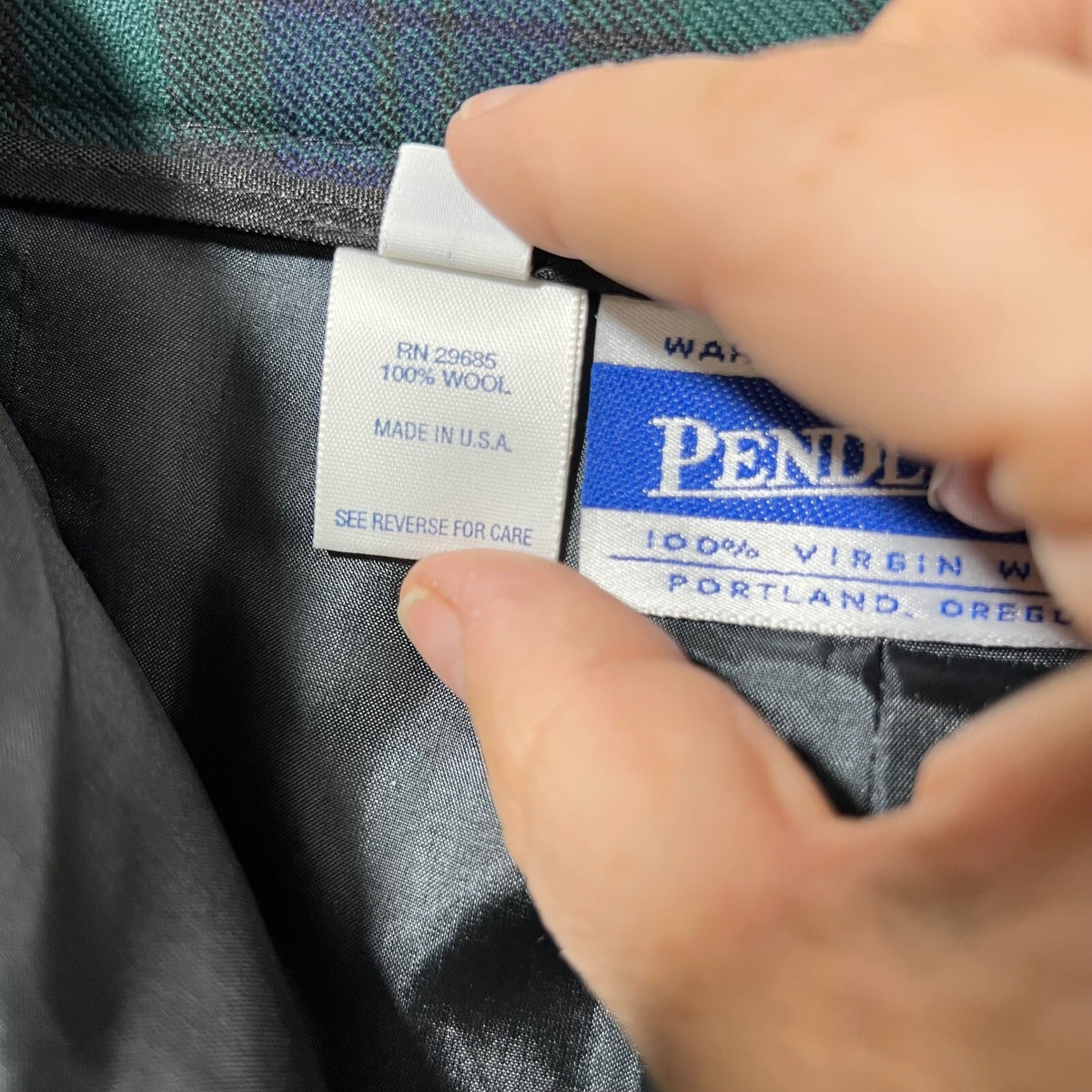 Pendleton Wool Vintage Dress Pants s12 Blackwatch Tartan Plaid NWT Deadstock USA