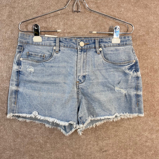 BLANKNYC The Astor Cut-Off Short Womens 30 Light Wash Distressed Denim Boho