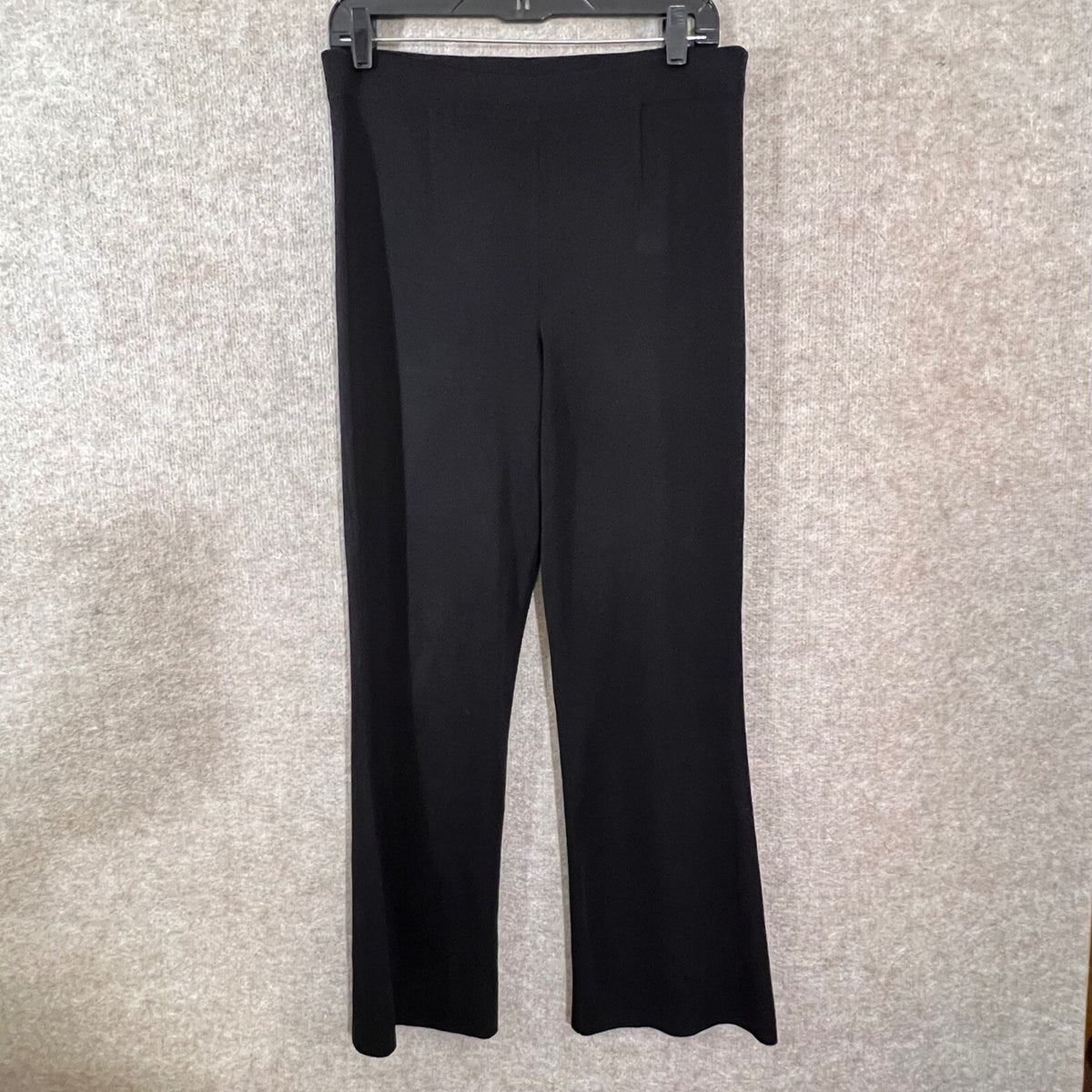 Vintage Exclusively Misook Pants Womens XS Black Knit Stretchy Minimalist