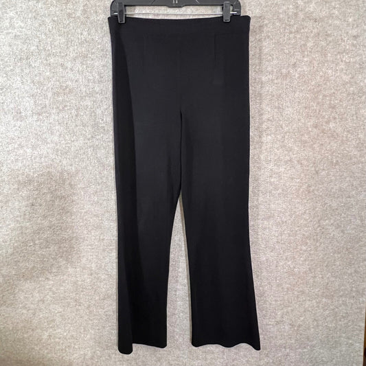 Vintage Exclusively Misook Pants Womens XS Black Knit Stretchy Minimalist