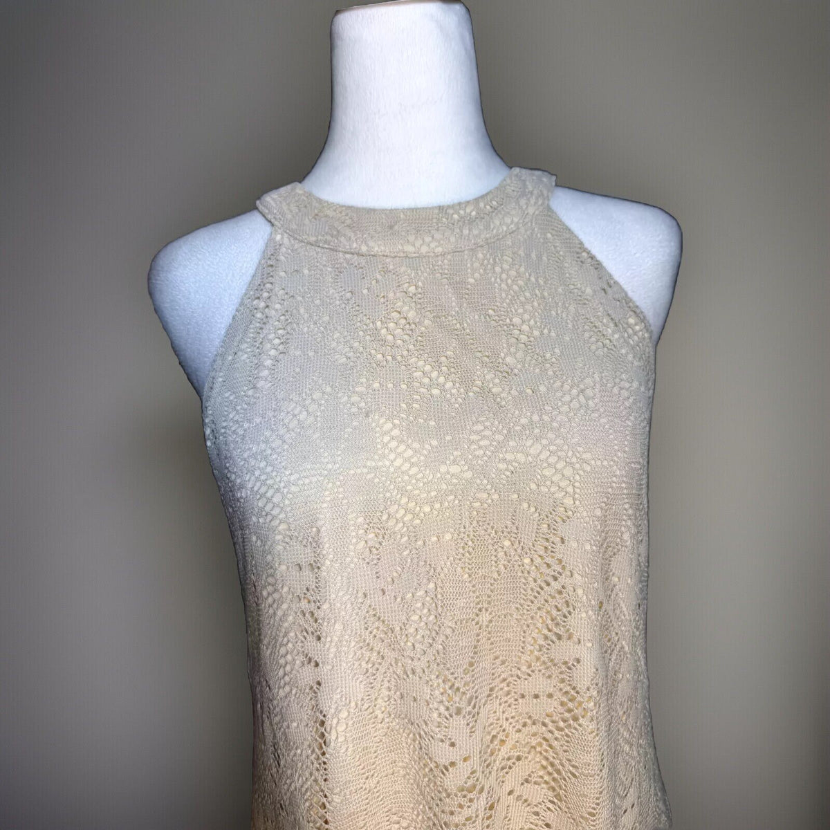 Altar'd State Small Ivory Crochet Dress Boho Coquette Feminine Soft Girl Lace