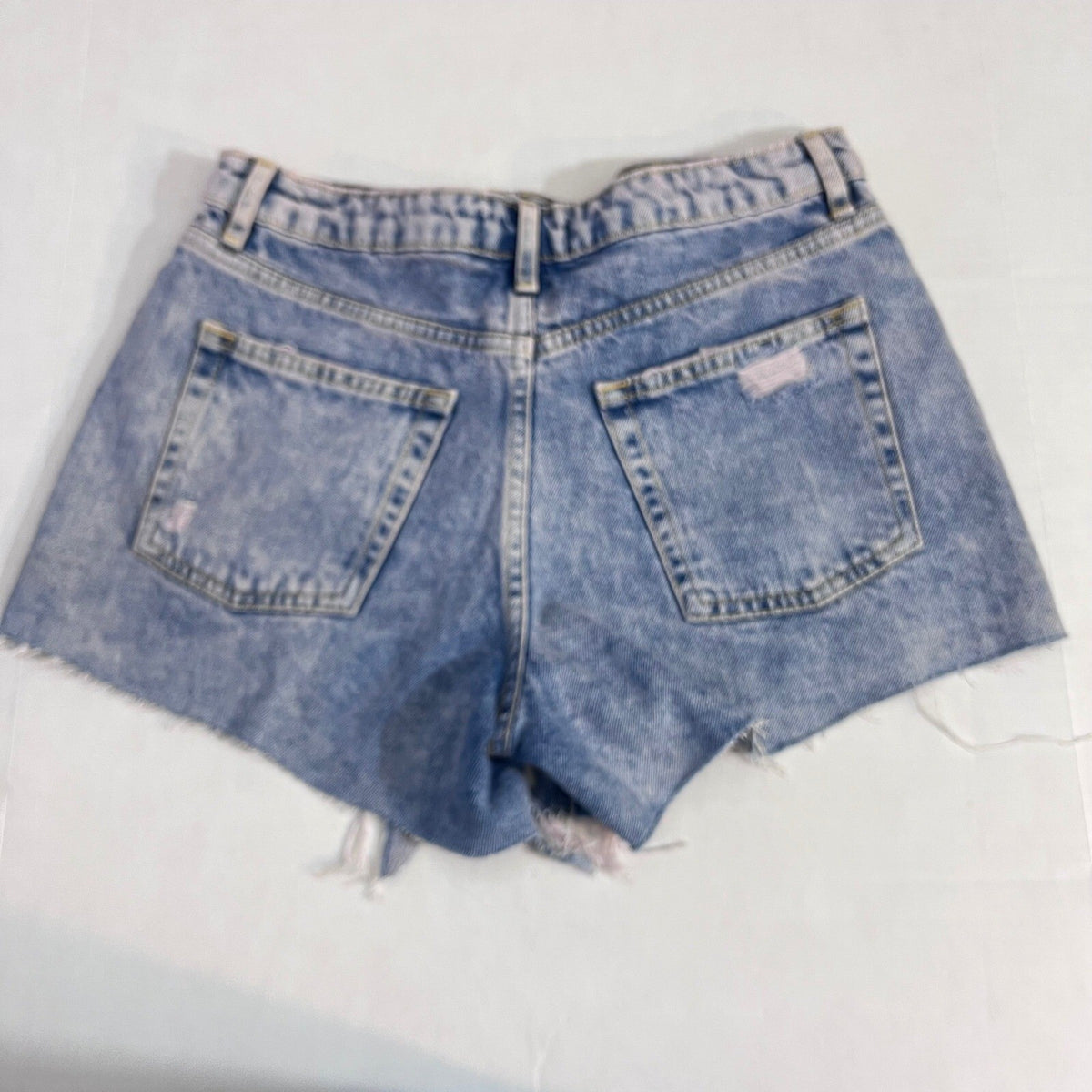 Forever 21 Shorts Women 25 Blue Distressed Denim Cut Off Festival Grunge